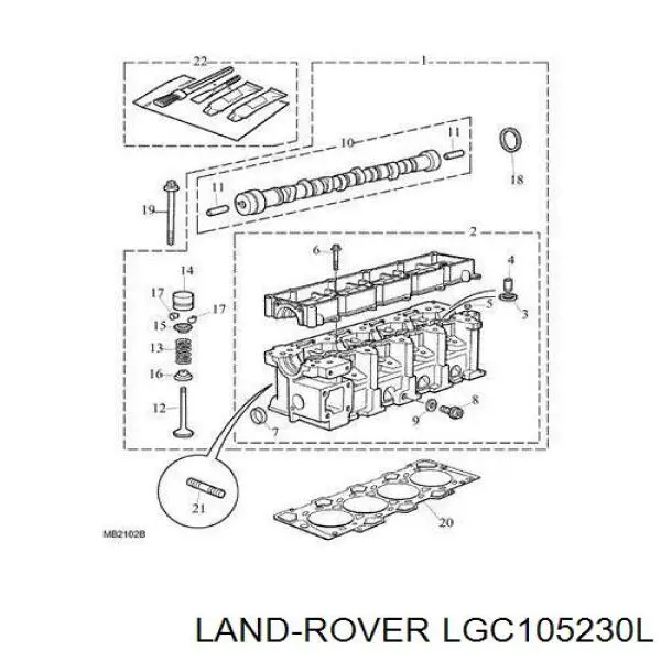 Wał rozrządu silnika do Land Rover Freelander I L314