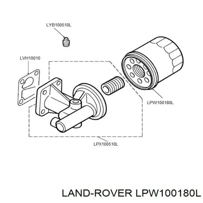 Filtr oleju Land Rover LPW100180L