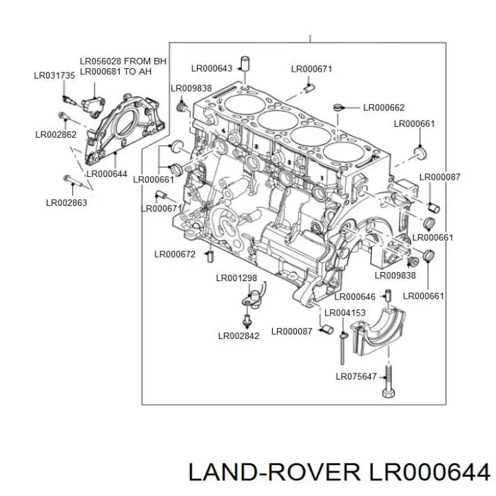 LR000644 Land Rover 