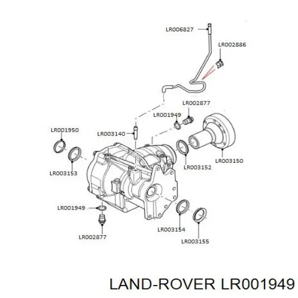 Uszczelka korka miski automatycznej skrzyni biegów Land Rover LR001949 cena, od 5,18 USD