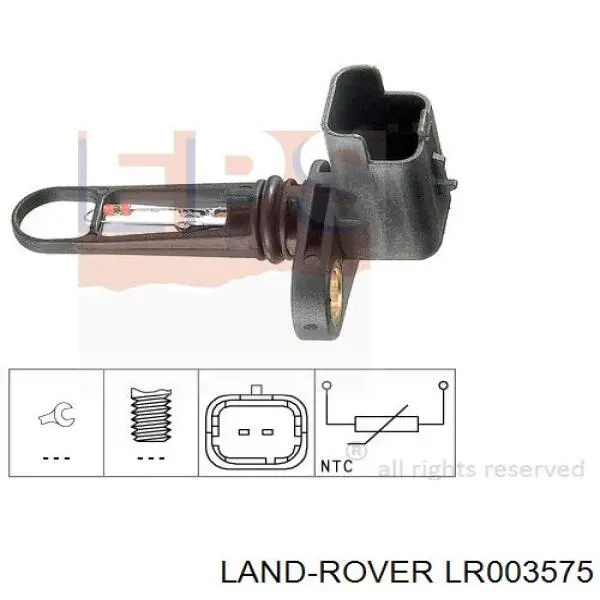 Do koszyka Czujnik temperatury powietrza wlotowego Land Rover Freelander II L359