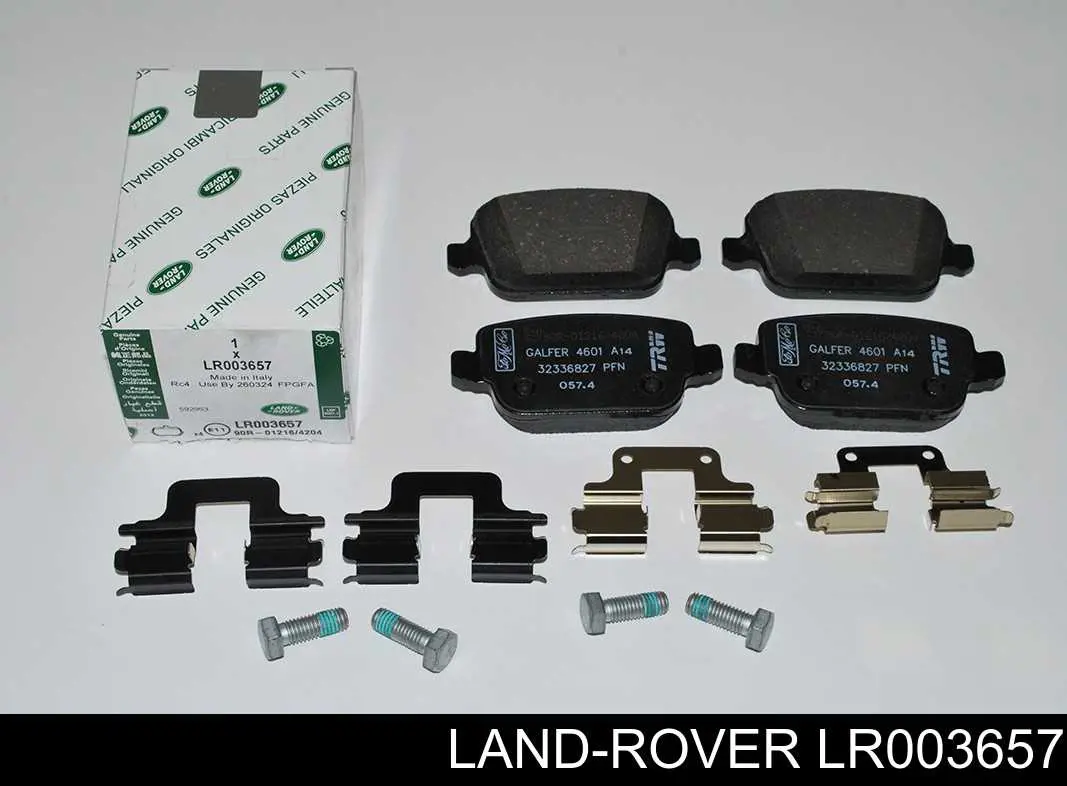 LR003657 Land Rover Okładziny (klocki) do hamulców tarczowych tylne
