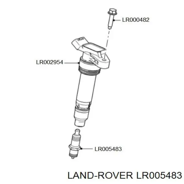 Świeca zapłonowa Land Rover LR005483 cena, od 14,48 USD