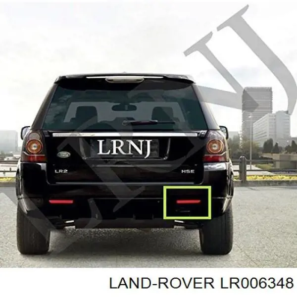 LR006348 Land Rover Lampa odblaskowa zderzaka tylnego prawa
