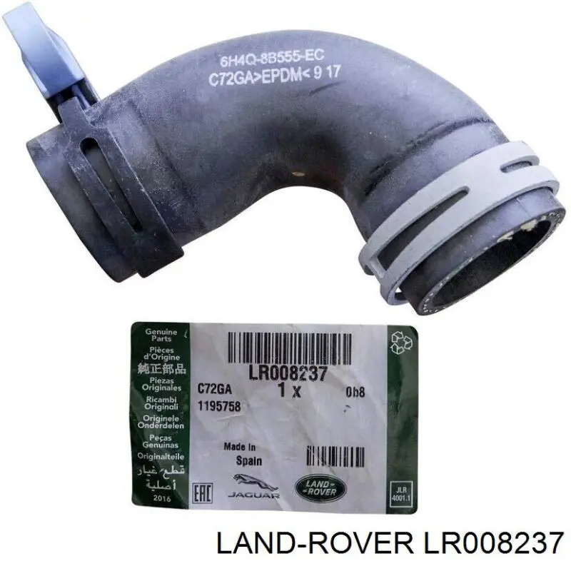 Przewód (króciec) termostatu Land Rover LR008237 cena, od 19,74 USD