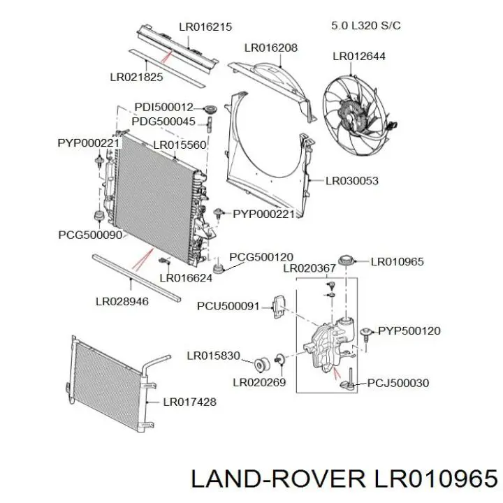Pokrywa (korek) zbiornika wyrównawczego Land Rover LR010965 cena, od 9,97 USD
