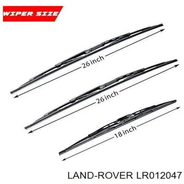 LR012047 Land Rover Pióro wycieraczki szyby tylnej