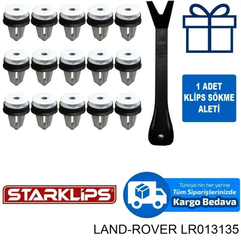 Spinka mocowania okładzin drzwi Land Rover LR013135 cena, od 2,03 USD