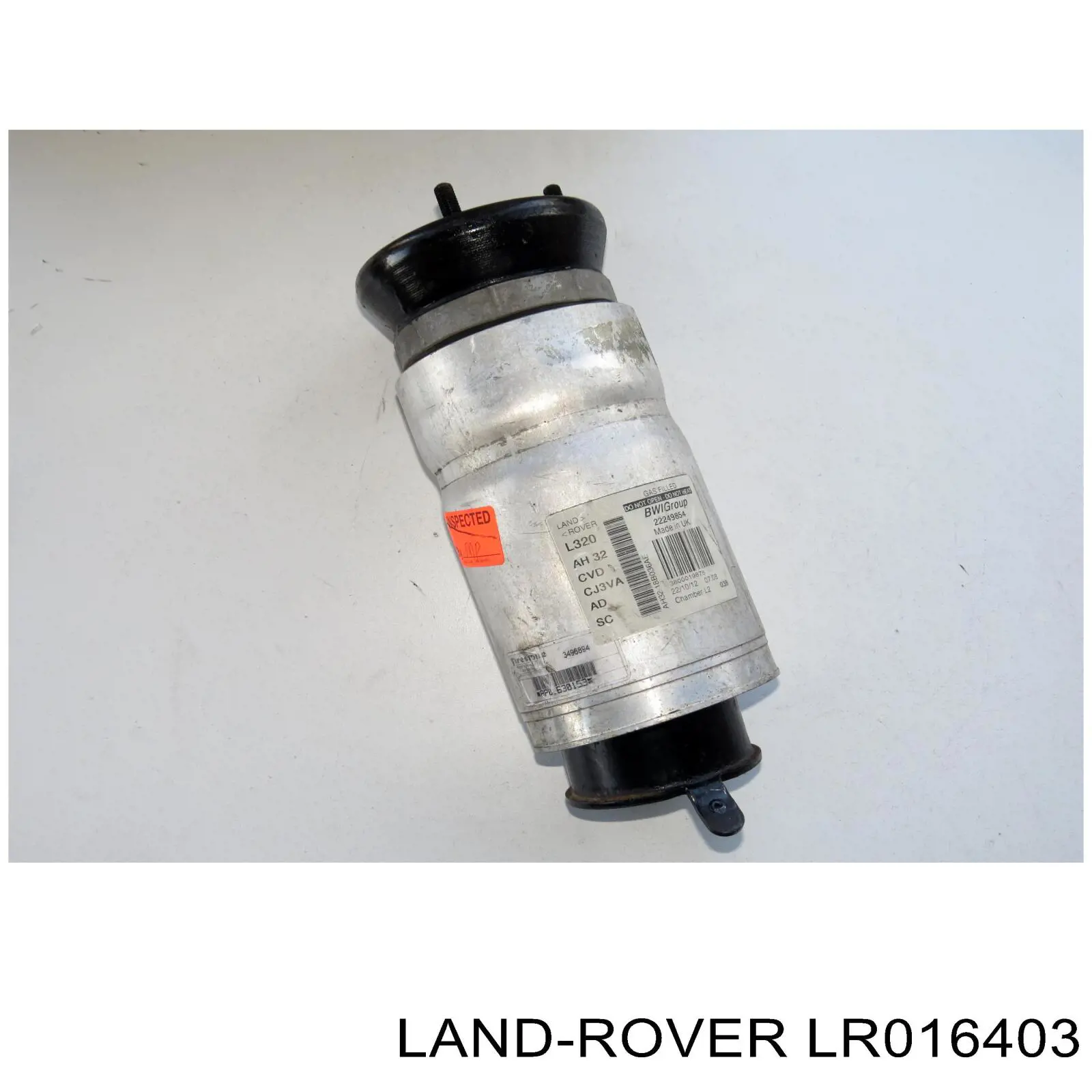 Do koszyka LR016403 Land Rover Poduszka pneumatyczna (resor pneumatyczny) mostu przedniego
