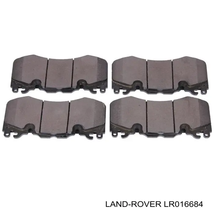 Do koszyka LR016684 Land Rover Klocki hamulcowe przednie tarczowe