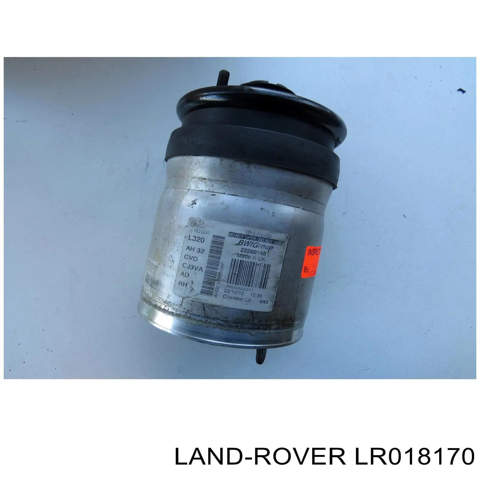 LR018170 Land Rover Poduszka pneumatyczna (resor pneumatyczny) mostu tylnego