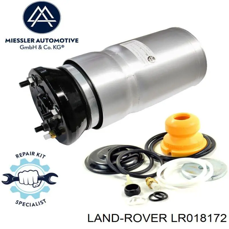 Do koszyka LR018172 Land Rover Poduszka pneumatyczna (resor pneumatyczny) mostu przedniego