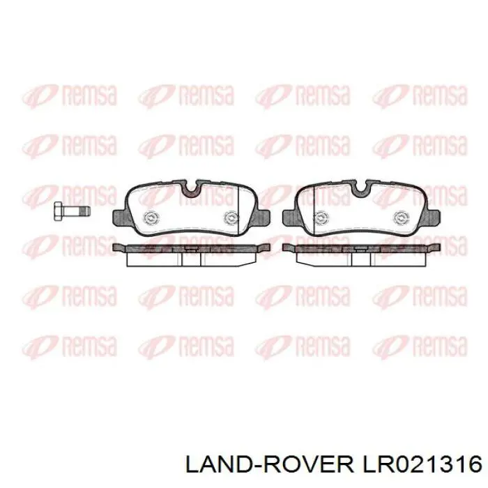 Okładziny (klocki) do hamulców tarczowych tylne Land Rover LR021316 cena, od 25,64 USD