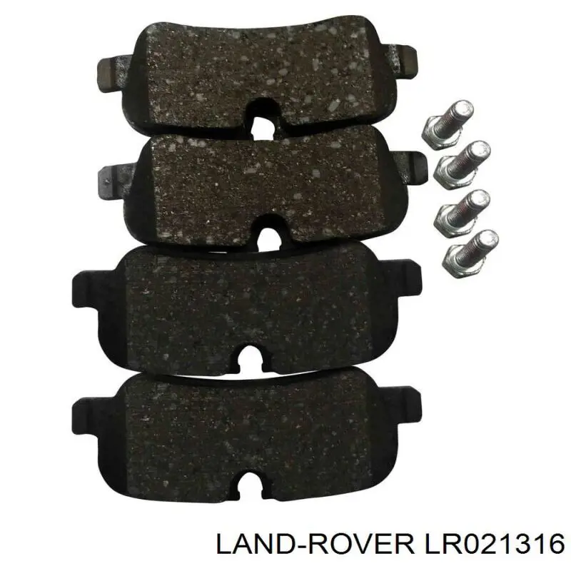 Do koszyka LR021316 Land Rover Okładziny (klocki) do hamulców tarczowych tylne