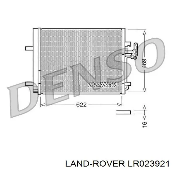 LR023921 Land Rover chłodnica klimatyzacji