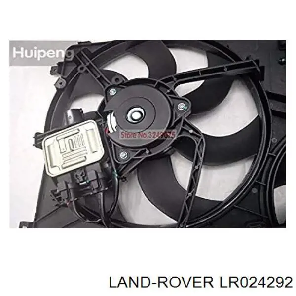 Do koszyka LR024292 Land Rover Dyfuzor chłodnicy, w komplecie z silnikiem i wirnikiem