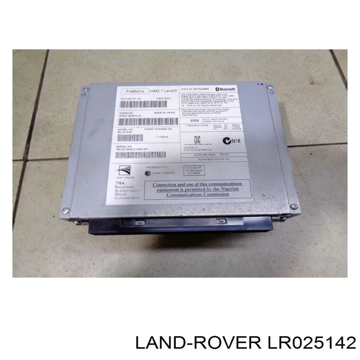 Do koszyka LR025142 Land Rover Dysza spryskiwacza szyby przedniej