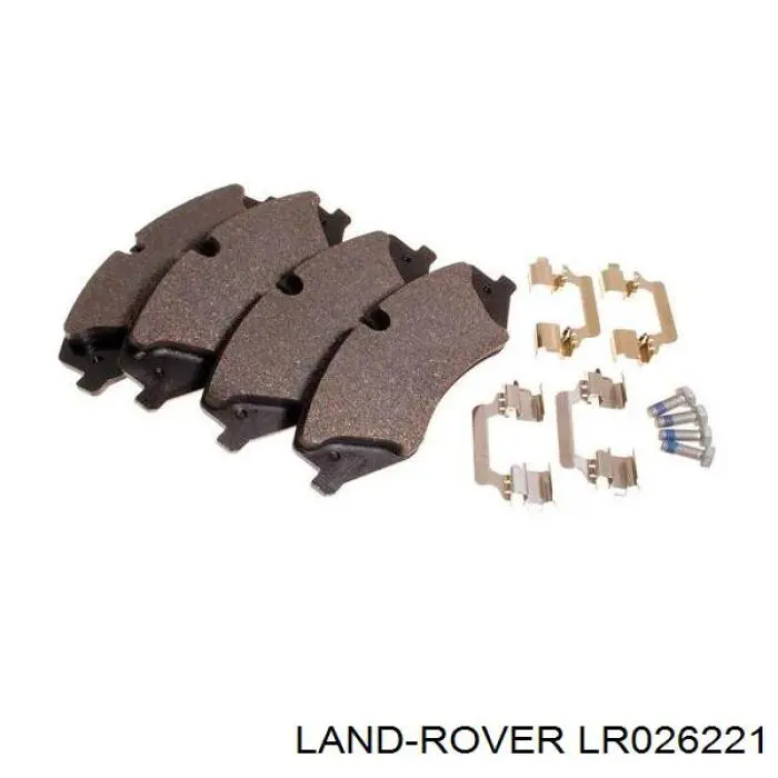 LR026221 Land Rover Klocki hamulcowe przednie tarczowe