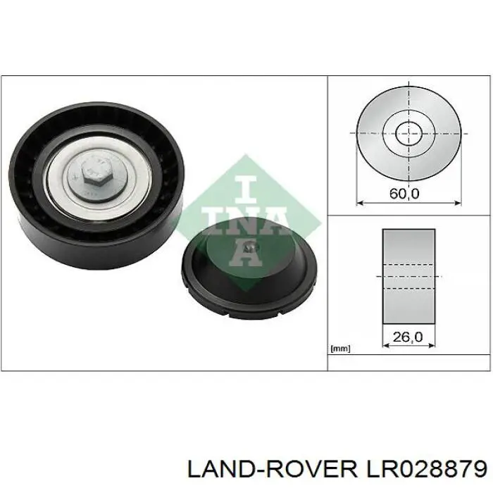 Rolka prowadząca, kierunkowa paska napędowego Land Rover LR028879 cena, od 21,94 USD