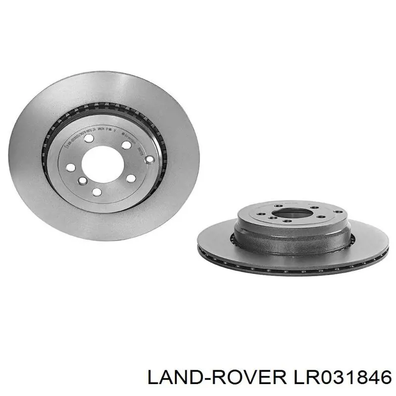 LR031846 Land Rover Tarcza hamulcowa tylna