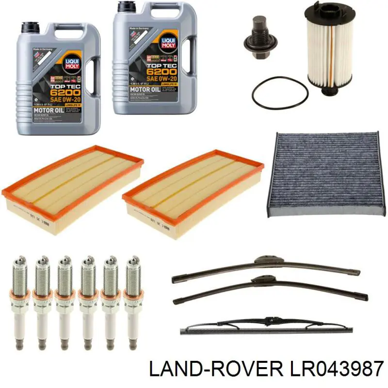 LR043987 Land Rover Pióro wycieraczki szyby tylnej