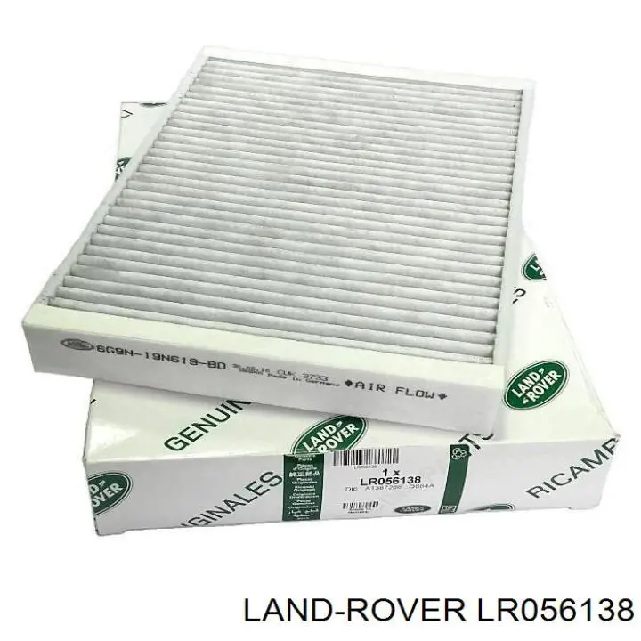 Do koszyka LR056138 Land Rover Filtr kabiny