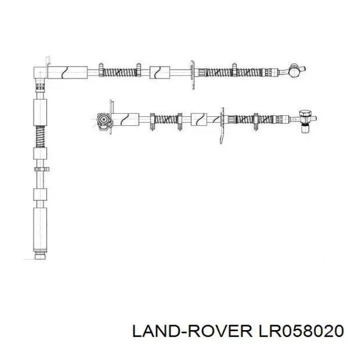 Wąż hamulcowy z przodu w lewo Land Rover LR058020 cena, od 52,79 USD