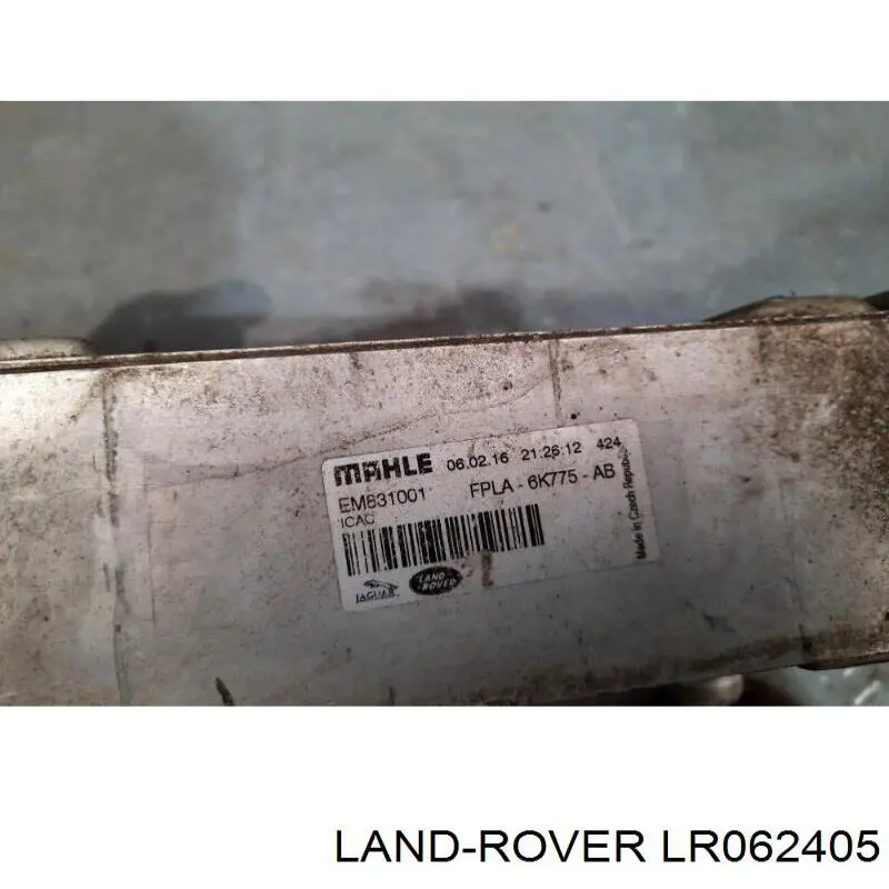 LR062405 Land Rover Chłodnica intercoolera