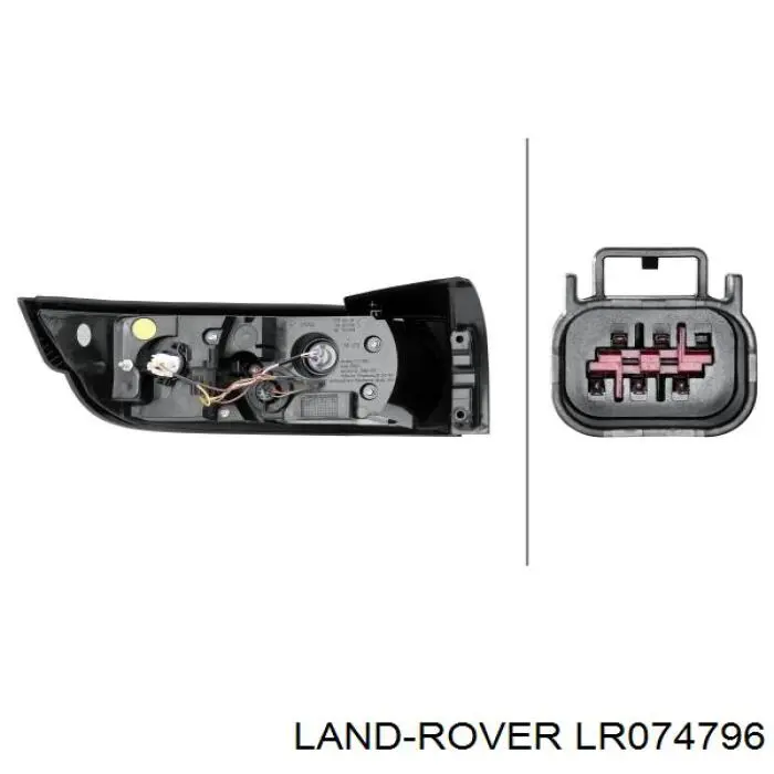 Lampa zespolona tylna prawa Land Rover LR074796 cena, od 330,30 USD
