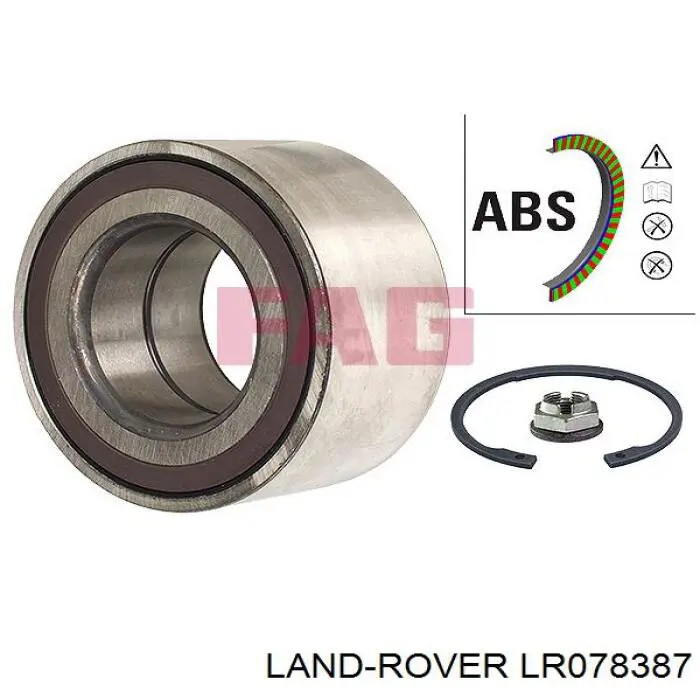 LR078387 Land Rover Łożysko piasty przedniej