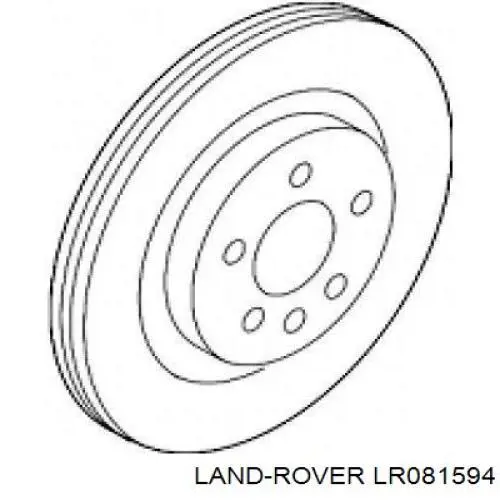 Do koszyka LR081594 Land Rover Tarcza hamulcowa przednia