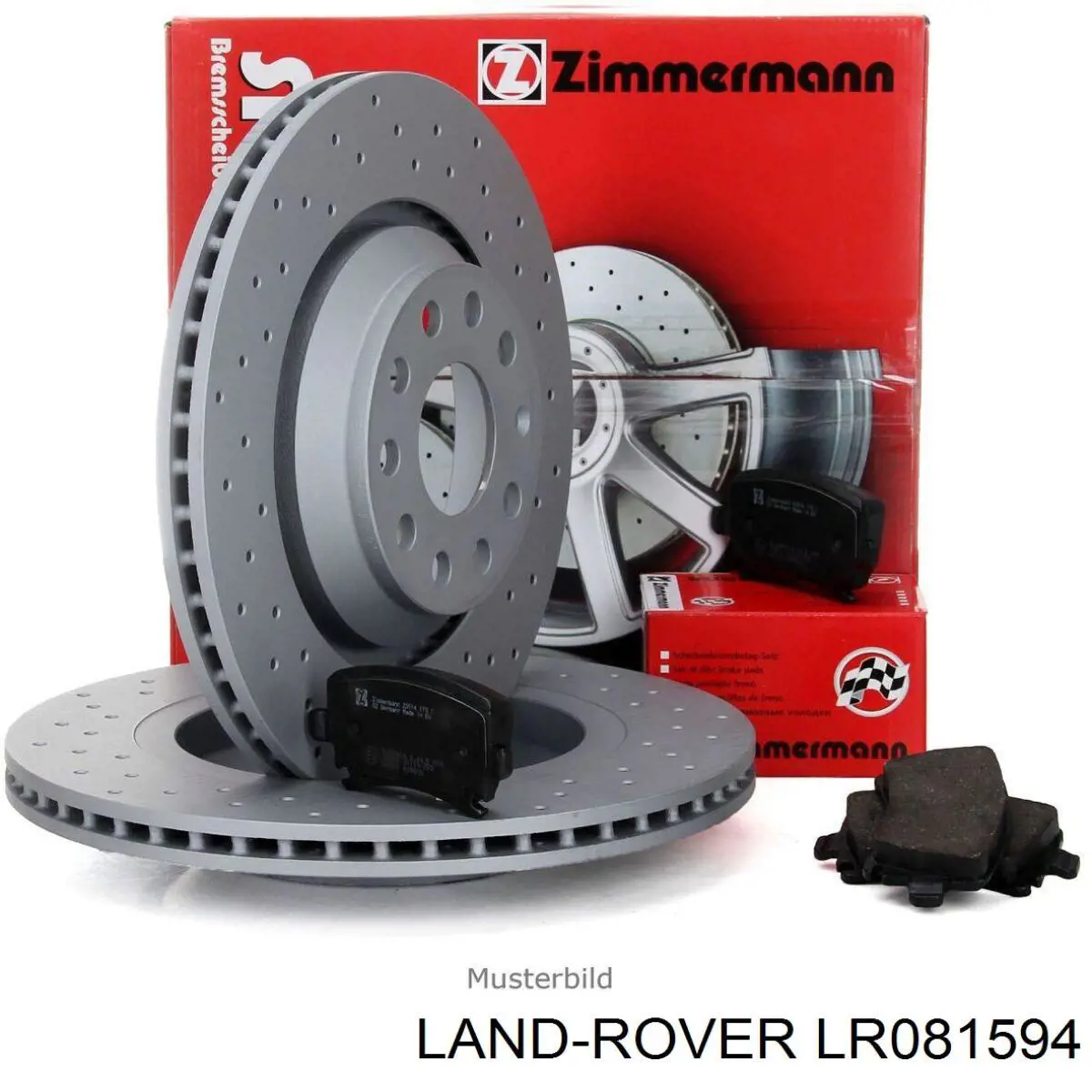 Tarcza hamulcowa przednia LR081594 Land Rover