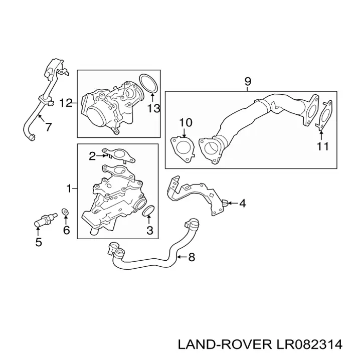LR082314 Land Rover Uszczelka kolektora wydechowego