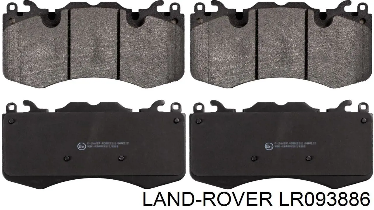 LR093886 Land Rover Klocki hamulcowe przednie tarczowe