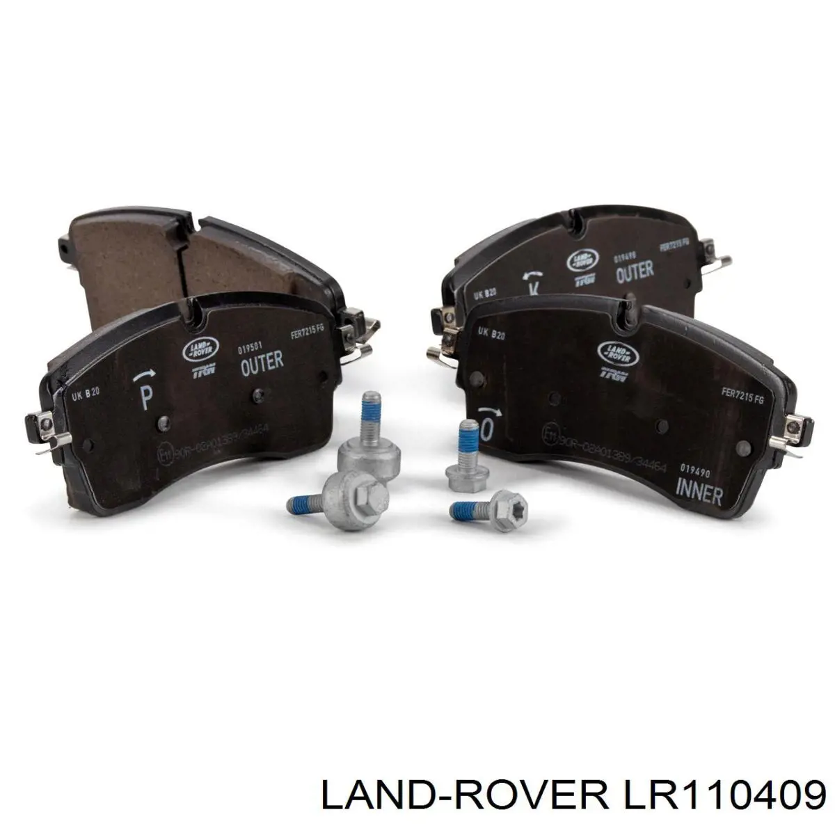 Klocki hamulcowe przednie tarczowe Land Rover LR110409 cena, od 56,23 USD