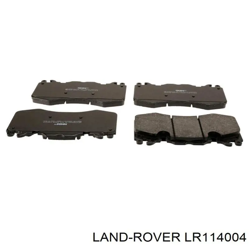 Do koszyka LR114004 Land Rover Klocki hamulcowe przednie tarczowe