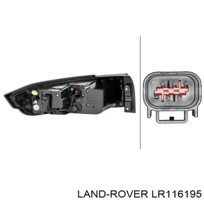 Lampa zespolona tylna prawa Land Rover LR116195 cena, od 521,86 USD