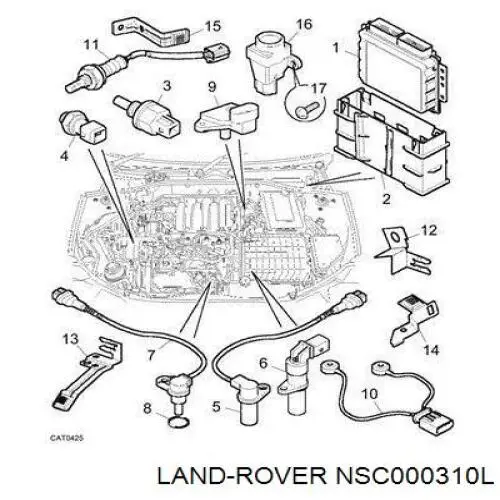 Do koszyka NSC000310L Land Rover Czujnik położenia wałka rozrządu
