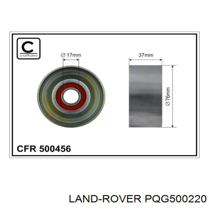 Napinacz paska napędowego Land Rover PQG500220 cena, od 125,19 USD