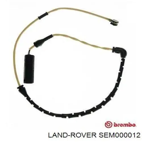 Do koszyka SEM000012 Land Rover Czujnik zużycia klocków hamulcowych przedni