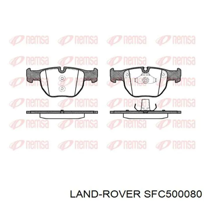 Klocki hamulcowe przednie tarczowe Land Rover SFC500080 cena, od 44,77 USD