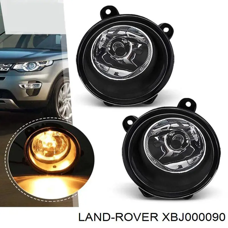 Do koszyka XBJ000090 Land Rover Lampa przeciwmgielna lewa
