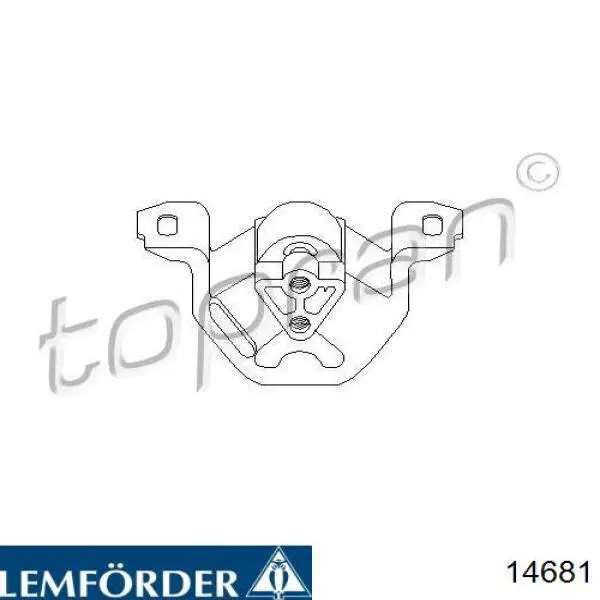Poduszka (podpora) silnika lewa 14681 Lemforder