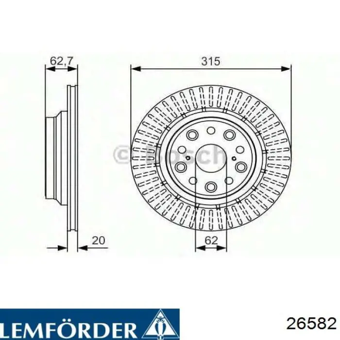 Do koszyka 26582 Lemforder Silentblock tylnej belki