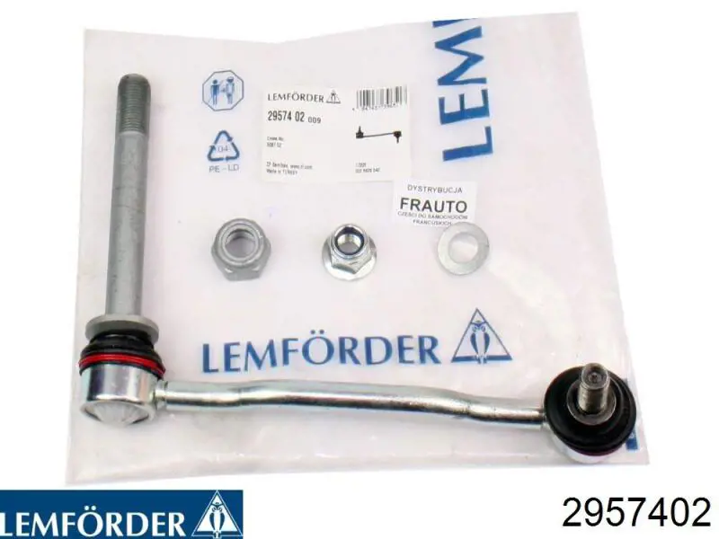Łącznik stabilizatora przedniego lewy Lemforder 2957402 cena, od 16,72 USD