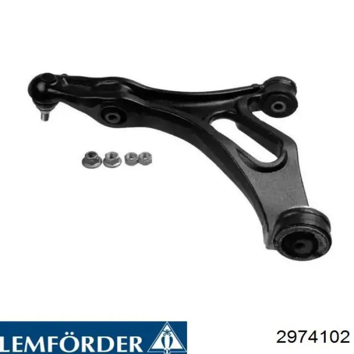 Wahacz zawieszenia przedniego dolny lewy Lemforder 2974102 cena, od 134,29 USD