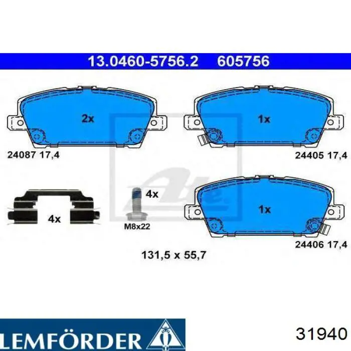 31940 Lemforder Silentblock wahacza tylnego górnego