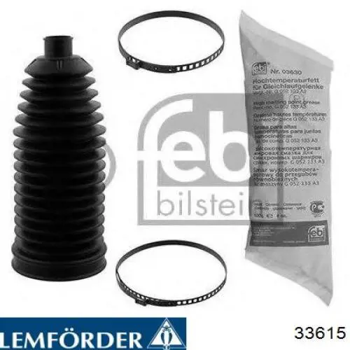 Do koszyka 33615 Lemforder Osłona mechanizmu kierowniczego (maglownicy)
