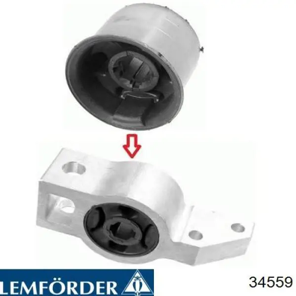 Do koszyka 34559 Lemforder Silentblock przedniego wahacza dolnego