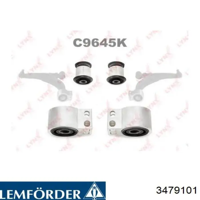 Do koszyka 3479101 Lemforder Silentblock przedniego wahacza dolnego
